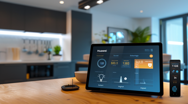 AI generated smart home panel at a kitchen table